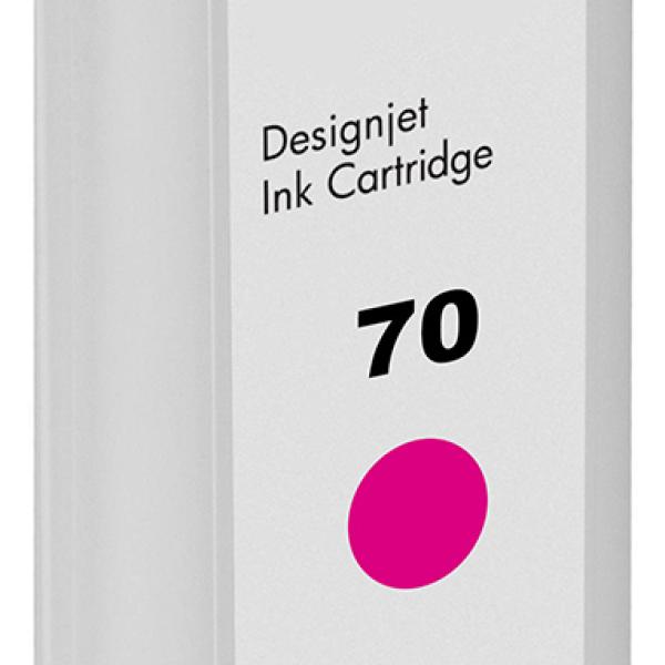 Hp 70 Magenta Tinteiro De Tinta Pigmentada Compatível C9453A
