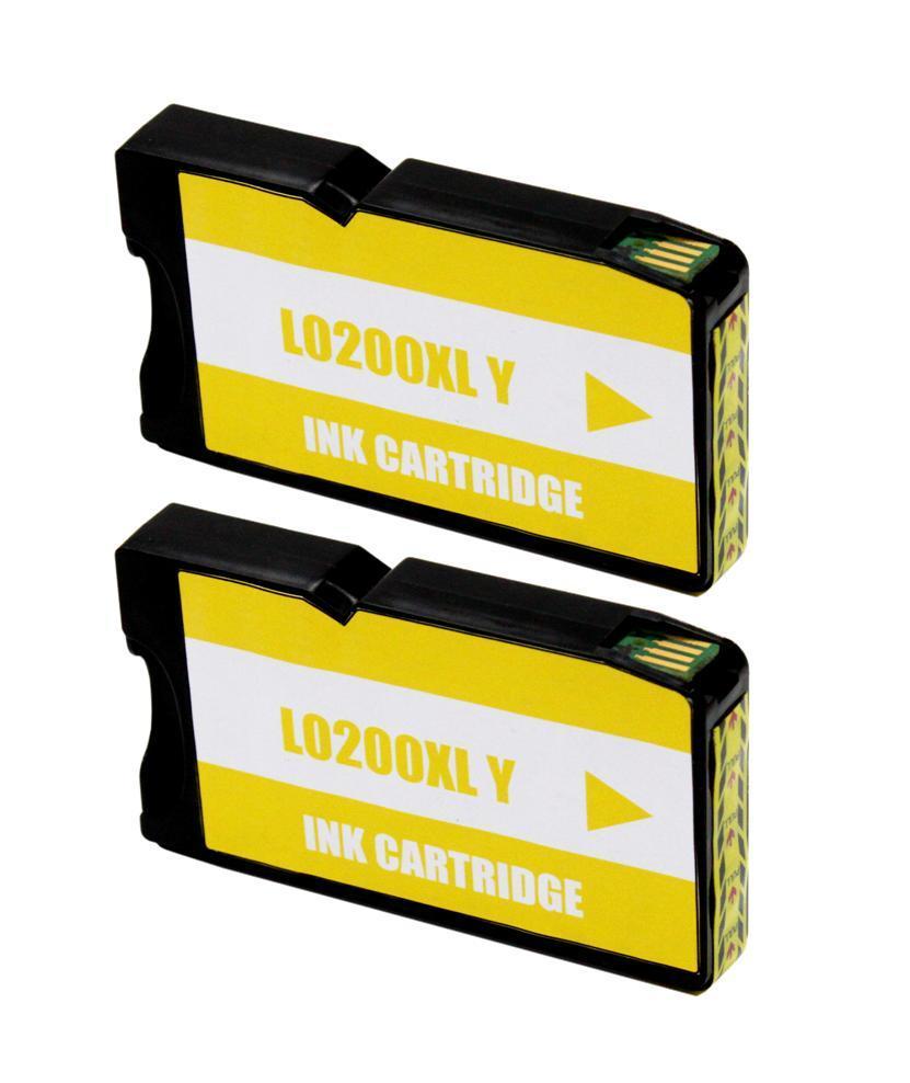 Lexmark 200Xl Amarelo Tinteiro De Tinta Compatível 14L0200 (Pack 2 Unidades)