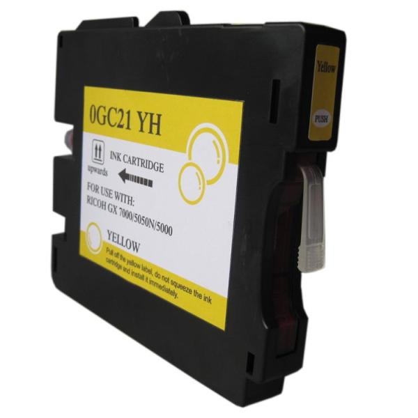 Tinteiro Compatível Ricoh GC21Y 405535 - Amarelo