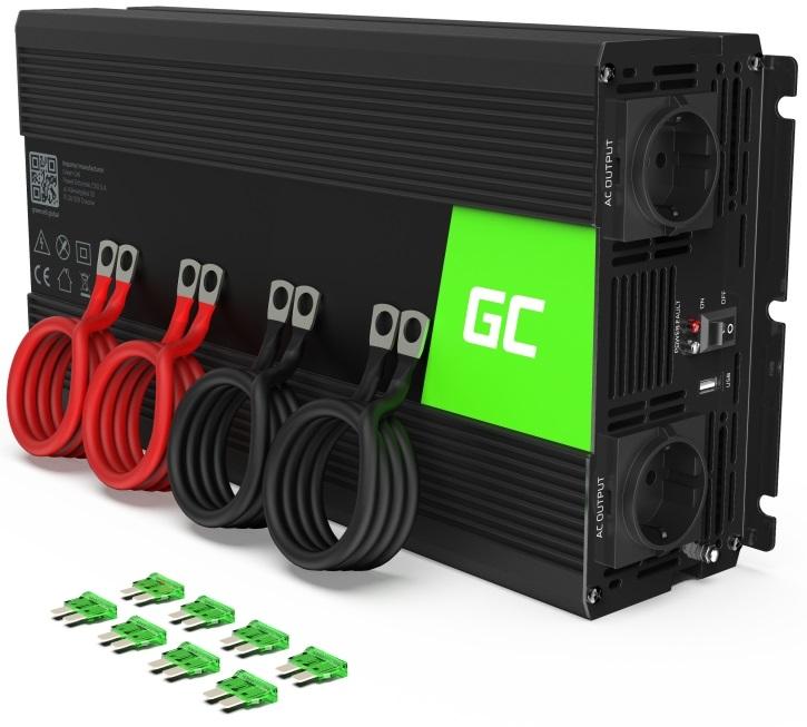 Conversor 12V - 220V 2000W c/ USB - GREEN CELL