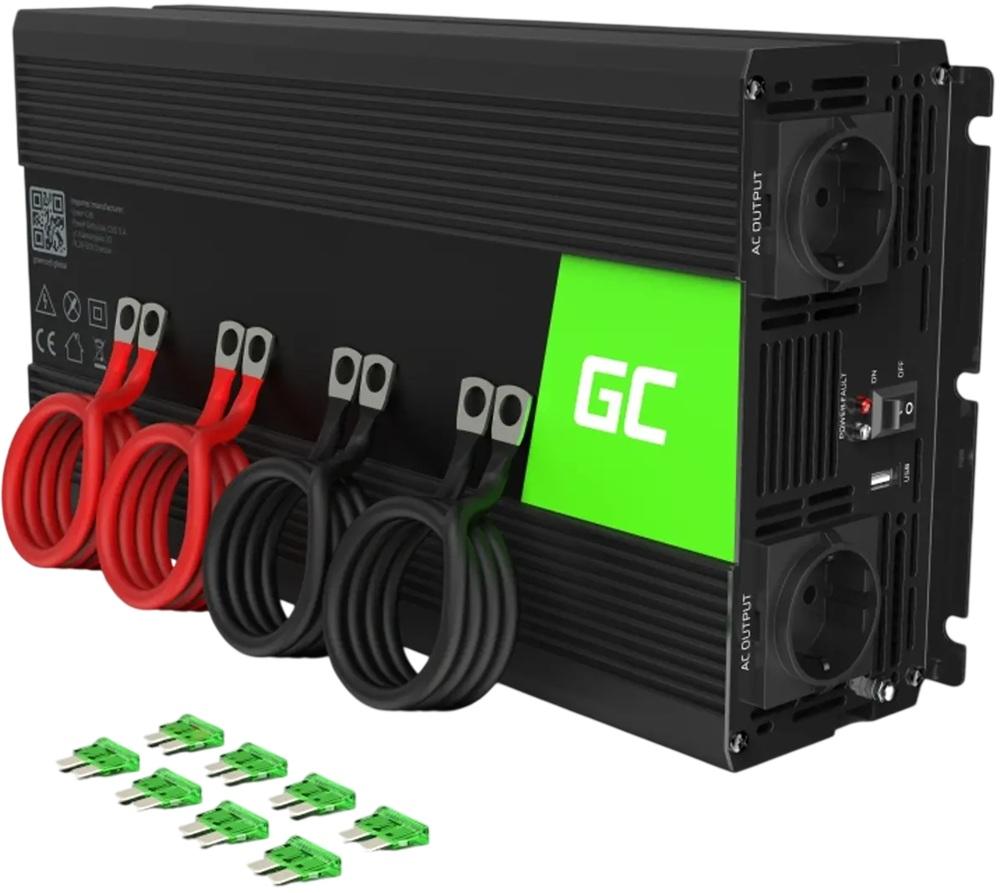 Conversor ONDA PURA 12VDC - 220V 2000W c/ USB - GREEN CELL