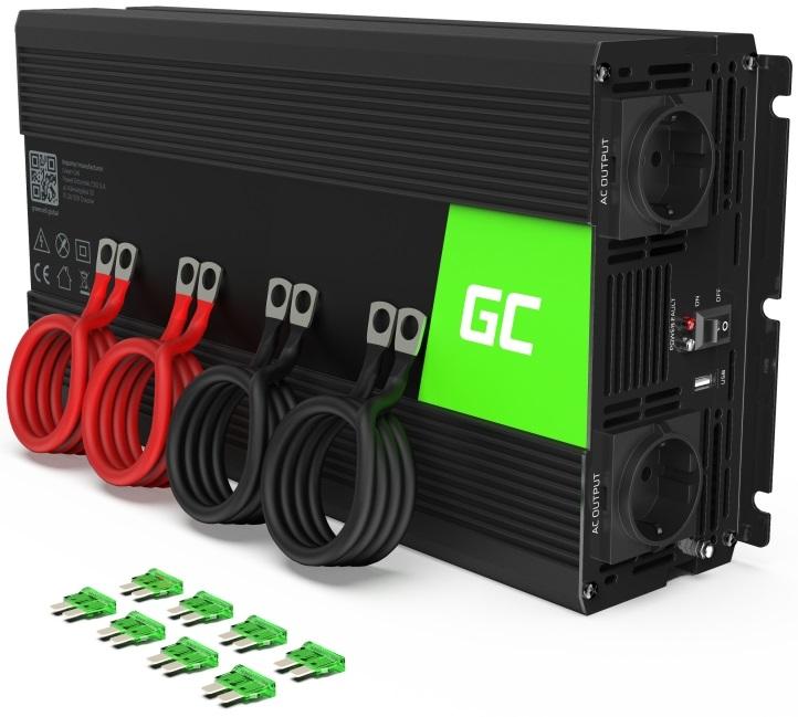 Conversor 12V - 220V 3000W c/ USB - GREEN CELL