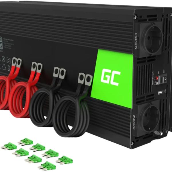 Conversor ONDA PURA 24V - 220V 3000W - GREEN CELL