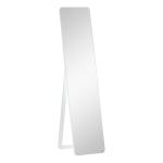 Espelho de Pé de Corpo Inteiro Retangular com 2 Formas de Uso Estrutura de Madeira de Pinho 37x43x156 cm Branco