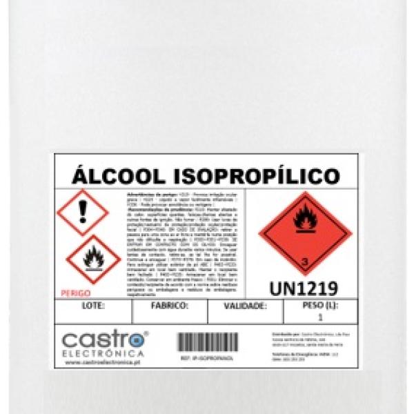 Álcool Isopropílico (Isopropanol) p/ Limpeza - 1 Litro
