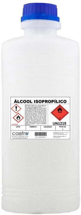 Álcool Isopropílico (Isopropanol) p/ Limpeza - 1 Litro