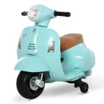 Moto Elétrica Infantil Licenciada com Faróis Buzina com 4 Rodas Brinquedo Criança acima de 18 Meses Verde 66,5x38x52 cm
