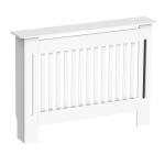 Cobertura Radiador Moderna de MDF com Prateleira Superior para Sala de Estar Dormitório Escritório 112x19x81cm Branco
