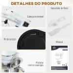 Batedeira Planetária 6L 1400W com Cabeçal Inclinável, 6 Velocidades, Função de Fermentação, Ecrã LED, Branco