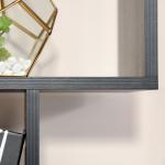 Estante com 6 Prateleiras para Livros em Formato S 80x24x191 cm preto
