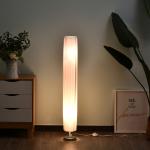 Candeeiro de Pé Moderno com Interruptor de Pé e Base de Aço Inoxidável Ø15x120 cm Branco