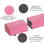 Barra de Equilíbrio Ginástica Dobrável 210 cm Barra de Ginástica Artística para Crianças Iniciantes e Ginastas 210x10x6,5 cm Rosa