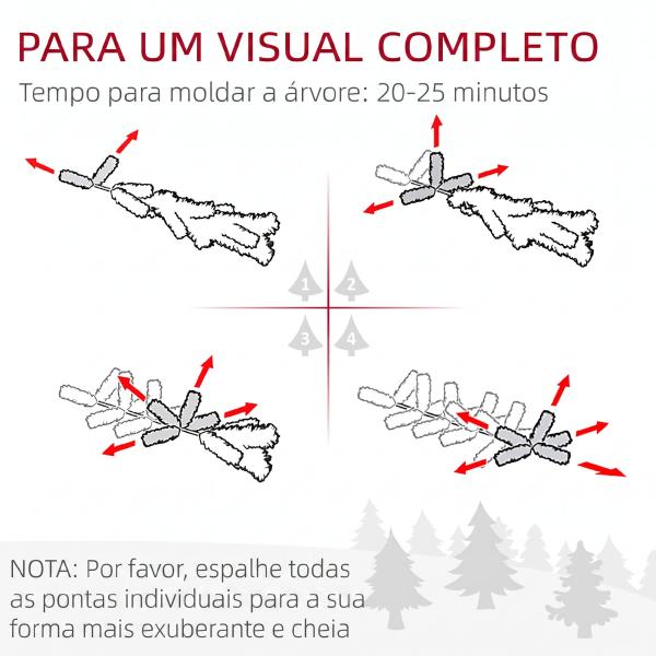 Árvore de Natal Estreita Nevada 180 cm com 395 Ramos e Suporte Metálico Dobrável para Sala de Estar, Interior, Verde