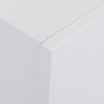 Lareira Elétrica 1800 - 2000W com Controle Remoto Chama Ajustável Termostato Temporizador Semanal e Proteção contra Superaquecimento 113x26,6x87,5cm Branco