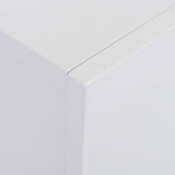Lareira Elétrica 1800 - 2000W com Controle Remoto Chama Ajustável Termostato Temporizador Semanal e Proteção contra Superaquecimento 113x26,6x87,5cm Branco