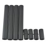 Candeeiro Solar de Jardim com Proteção IP44 Luzes LED para Exterior Pátio Varanda 15x15x120 cm Preto