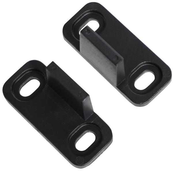 Ferragem para Porta de Correr Kit de Acessórios para Porta Corredeira com 2 Trilhos de Aço de Carbono 200x40x0,6cm Preto