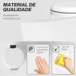 Balde de Lixo para Cozinha 30L com Pedal Tampa com Fechamento Suave e Cubo Amovível 36x30x63,5 cm Creme