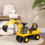 Escavadora com Licença Caterpillar Escavadora para Crianças com Pá Dianteira e Buzina 85x27,5x47,5 cm Amarelo