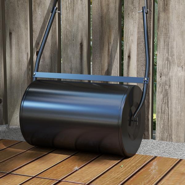 Rolo de Jardim 38L de Aço preenchido com água ou Areia Φ32x50cm Cabo destacável