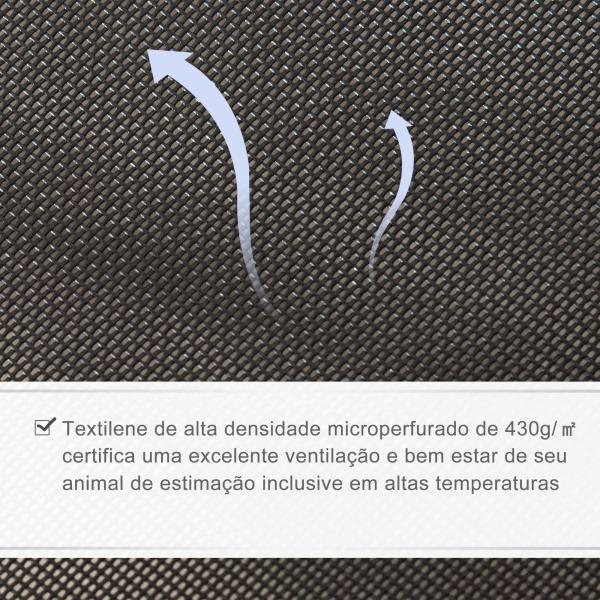 Cama para Animais de Estimação Cama Elevada para Cães Gatos com Tecido Transpirável para Dormir Relaxar Exterior Jardim Terraço 122x92x23cm Vermelho
