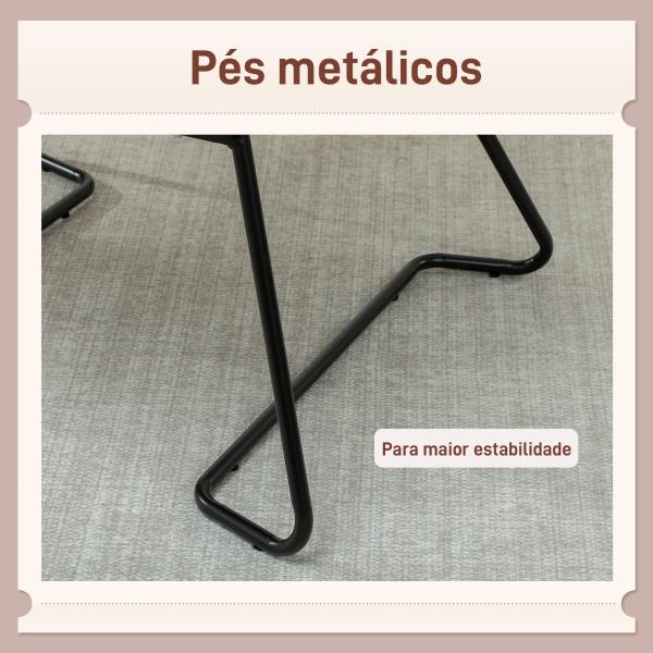 Poltrona Sala de Estar Moderna Poltrona de Leitura com Assento Largo e Acolchoado Estofada em Veludo Pés de Metal 70x67,5x87 cm Rosa