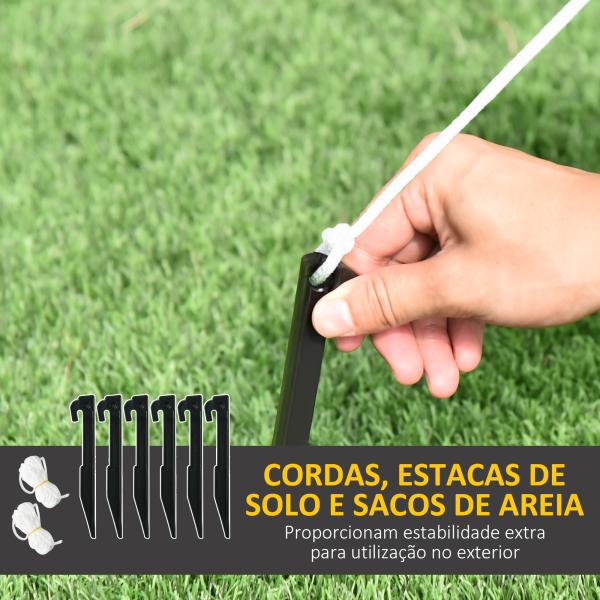 Decoração Insuflável de Natal Pai Natal com Trenó 2 Renas e Luzes LED 210x70x125 cm Multicor