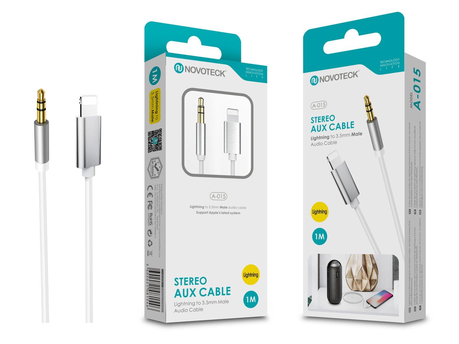 Conversor Jack 3.5  To Lightning NOVOTECK A-015