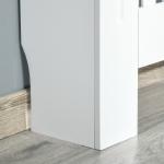 Cobertura Radiador 78x19x81 cm Cobertura para Radiador de MDF com Desenho Moderno e Prateleira Branco