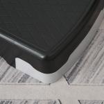 Step para Exercício Aeróbico Plataforma Step com Altura Ajustável em 2 Níveis com Carga Máxima 150kg para Exercício em Academia Casa 68x29x10 - 15cm Preto e Vermelho