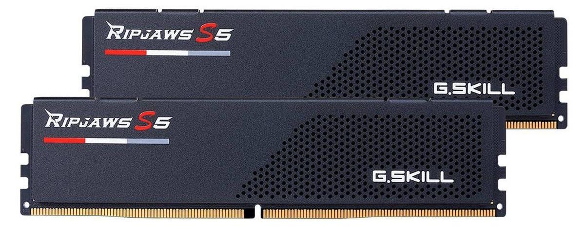 Memória RAM UDIMM Ripjaws S5 Series 32GB (2x16GB) DDR5 - 6000MHz (Intel XMP) CL30 - G.SKILL