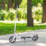 Trotinete Dobrável para Crianças de 7 a 14 Anos Trotinete Infantil com Guiador Ajustável em 4 Níveis e Travão 88x37x75 - 100cm Branco