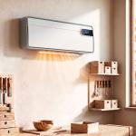 Aquecedor Elétrico Cerâmico de Parede 2000 W com Wi - Fi, 3 Modos, Ecrã LED, Temporizador e Comando à Distância, Branco