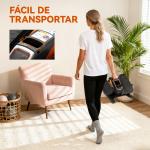 Mini Elíptica Elétrica com 12 Velocidades Modo Manual e Automático Ecrã LED e Pedais Antiderrapantes 40,7x36x21,5 cm Preto