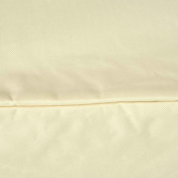 Capa Protetora para Banco 2 Lugares Capa Protetora de Móveis Impermeável Exterior Jardim Proteção contra Chuva e Sol 140x84x56/94cm Creme