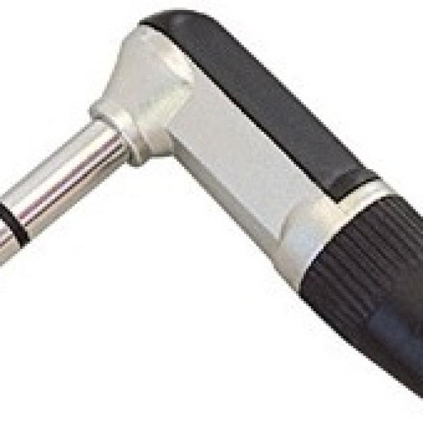 Ficha Jack 6,3mm Macho Stereo 90º (t/ NEUTRIK)