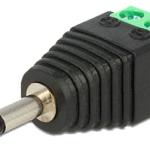 Ficha Jack 3,5mm Macho Mono c/ 2 Terminais Parafuso