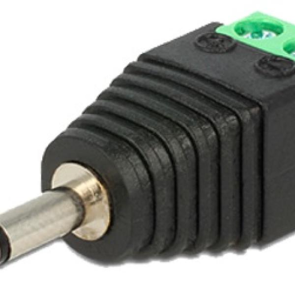 Ficha Jack 3,5mm Macho Mono c/ 2 Terminais Parafuso