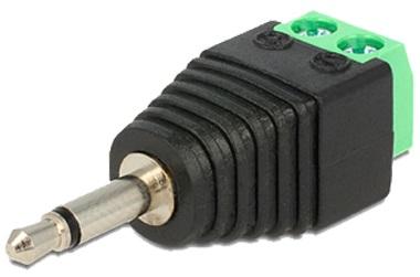 Ficha Jack 3,5mm Macho Mono c/ 2 Terminais Parafuso