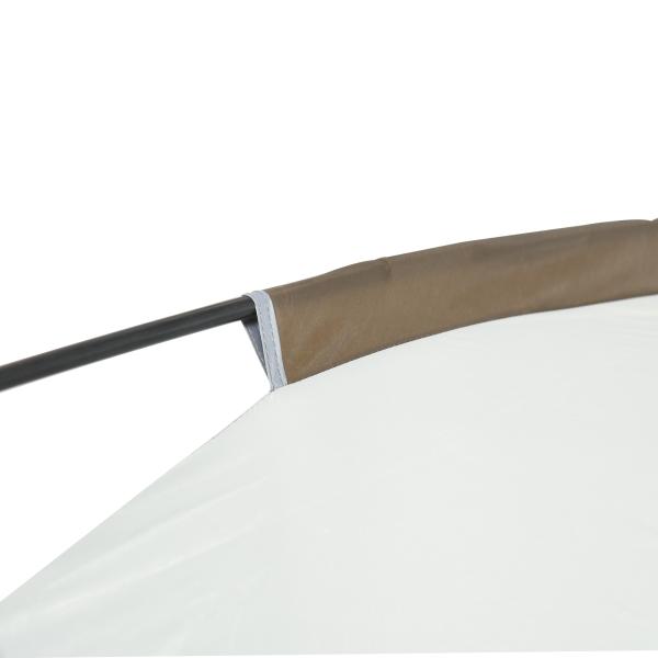 Tenda de Jardim para 6 - 8 Pessoas com 4 Mosquiteiras e 2 Portas Proteção UV50+ Inclui Bolsa de Transporte 3x3 m Branco