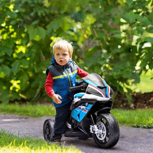 Mota Elétrica BMW HP4 com Música USB Velocidade 2,5km/h Avance e Retrocesso 82,5x42x54cm Vermelha