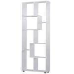 Estante Vertical Multifuncional com 8 Prateleiras Largas 70x24x178cm Branco