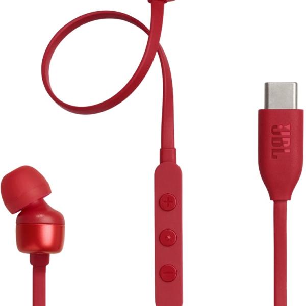 Auriculares Tune 310C USB - C c/ Microfone (Vermelho) - JBL
