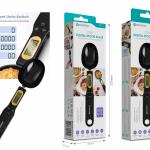 Balança de Colher Digital Novoteck JC-007 - Capacidade 500g, Precisão 0.1g, Display LCD, 4 Unidades de Medida, Colher Removível