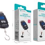 Balança Digital Portátil Novoteck JC - 012 - Capacidade 50kg com Dupla Precisão, Display LCD, Design Compacto, Gancho em Aço Inoxidável