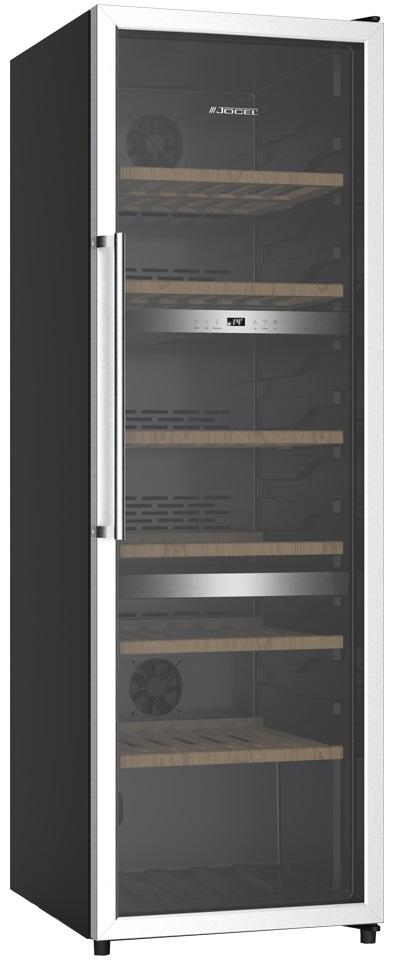 Garrafeira 140 Garrafas JCAV003607 282L (Preto/Inox) - JOCEL