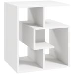 Mesa de Apoio mesa auxiliar para sala e quarto estante para arrumação 45x40x55 cm Branco