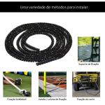 Corda de Batalha Ø38 mm Comprimento 9 m Battle Rope para Exercícios Fitness Crossfit Ultra - Resistente Preto e Amarelo