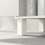 Móvel debaixo de Lavatório com Prateleira Ajustável para Lavatórios sem Pé 60x30x63 cm Branco Creme