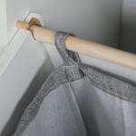 Móvel Auxiliar Casa de Banho Armário Casa de Banho com Gaveta Cesto para Roupa Móvel Casa de Banho Moderno 52x33x90 cm Branco